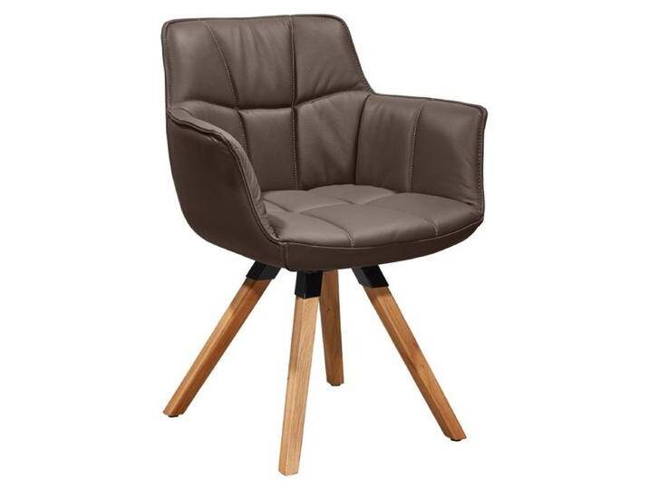 Musterring Armlehnstuhl Tamina Echtleder/Massivholz von Musterring