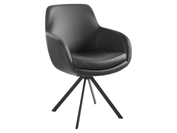 Musterring Armlehnstuhl Tavia Echtleder/Eisen Vierfuß von Musterring