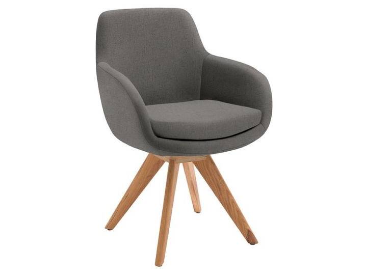 Musterring Armlehnstuhl Tavia Webstoff/Massivholz drehbar von Musterring