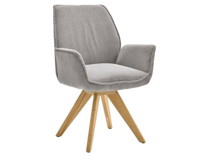 Musterring Armlehnstuhl Tiama Cord/Massivholz drehbar von Musterring