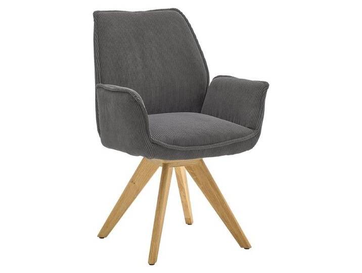 Musterring Armlehnstuhl Tiama Cord/Massivholz drehbar von Musterring