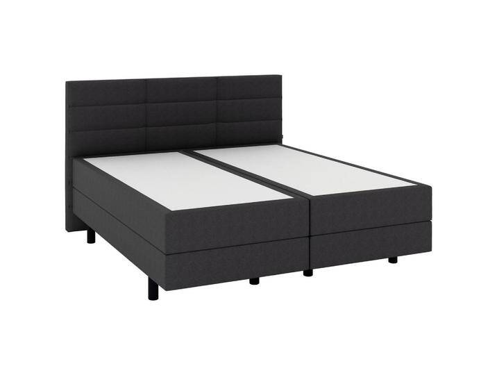 Musterring BOXSPRINGBETT, Anthrazit, H3 + H4, 7-Zonen, Höhe ca. 22 cm, 180x200 cm, DGM, Über- und Sondergrößen erhältlich, gepolstertes Kopfteil, von Musterring