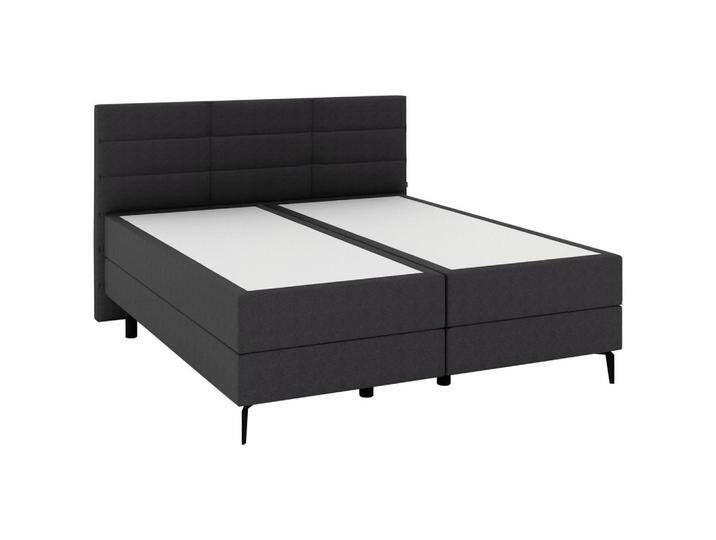 Musterring BOXSPRINGBETT, Anthrazit, H4, 7-Zonen, Höhe ca. 22 cm, 180x200 cm, DGM, Über- und Sondergrößen erhältlich, gepolstertes Kopfteil, von Musterring