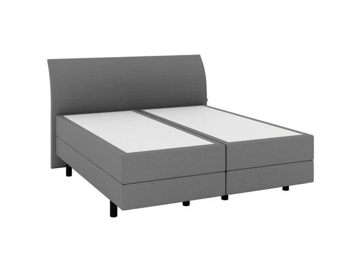 Musterring BOXSPRINGBETT, Grau, H3, 7-Zonen, Höhe ca. 22 cm, 160x200 cm, DGM, Über- und Sondergrößen erhältlich, gepolstertes Kopfteil, Stoffauswahl, von Musterring