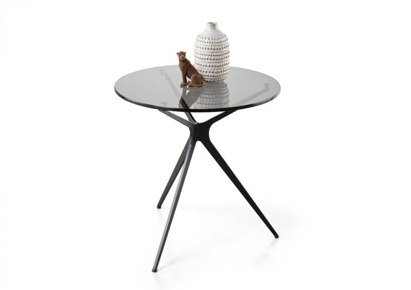 Musterring Beistelltisch Fabia, ca. 50 x 45 cm in Metall Lack schwarz von Musterring