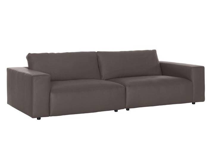Musterring Big-Sofa LUCIA, in vielen Qualitäten und 4 unterschiedlichen Nähten, 3-Sitzer, braun, Kontrastnaht-Zweinadelnaht von Musterring