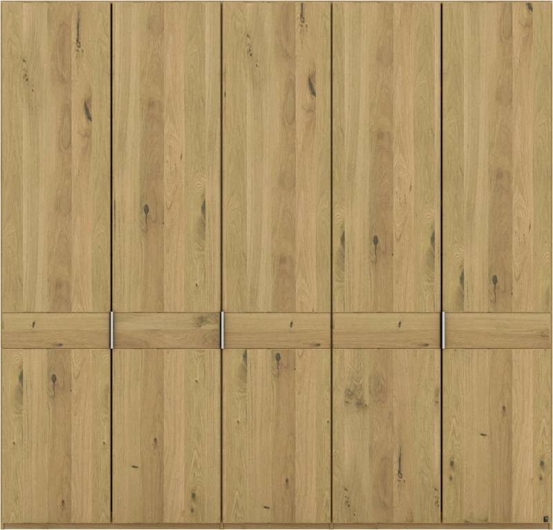 Musterring Drehtürenschrank Savona, Kleiderschrank, Schrank, Garderobe, teilmassiv Eiche (mit Türdämpfern, in 5 Breiten & 2 Höhen, extra Böden, MADE IN GERMANY) Türen in Bianco-Eiche massiv, mit Querriegel, verschiedene Größen von Musterring