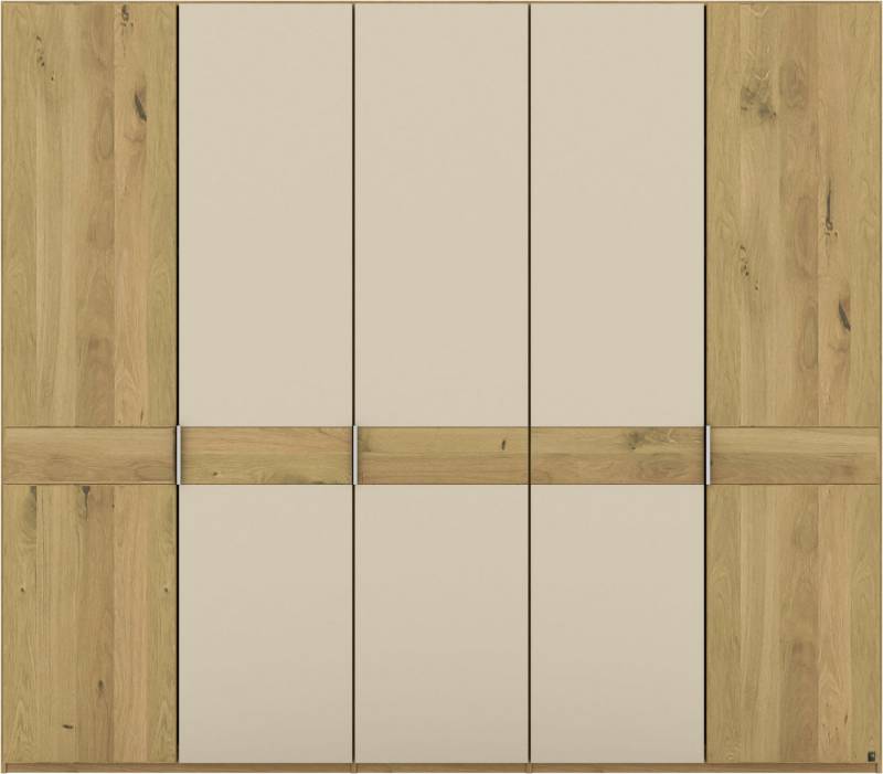 Musterring Drehtürenschrank Savona, Kleiderschrank, Schrank, Garderobe, teilmassiv Eiche (mit Türdämpfern, mit Spiegel oder Glas, extra Böden, MADE IN GERMANY) Türen in Bianco-Eiche massiv, Spiegel-/Glastüren, verschiedene Größen von Musterring