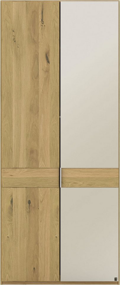 Musterring Drehtürenschrank Savona, Kleiderschrank, Schrank, Garderobe, teilmassiv Eiche (mit Türdämpfern, mit Spiegel oder Glas, extra Böden, MADE IN GERMANY) Türen in Bianco-Eiche massiv, Spiegel-/Glastüren, verschiedene Größen von Musterring