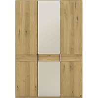 Musterring Drehtürenschrank "Savona, Kleiderschrank, Schrank, Garderobe, teilmassiv Eiche" mit Türdämpfern, mit Spiegel oder Glas, extra Böden, MADE IN GERMANY, Türen in Bianco-Eiche massiv, Spiegel-/Glastüren, verschiedene Größen von Musterring