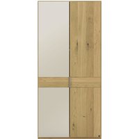 Musterring Drehtürenschrank "Savona, Kleiderschrank, Schrank, Garderobe, teilmassiv Eiche" mit Türdämpfern, mit Spiegel oder Glas, extra Böden, MADE IN GERMANY, Türen in Bianco-Eiche massiv, Spiegel-/Glastüren, verschiedene Größen von Musterring