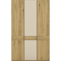 Musterring Drehtürenschrank "Savona, Kleiderschrank, Schrank, Garderobe, teilmassiv Eiche" mit Türdämpfern, mit Spiegel oder Glas, extra Böden, MADE IN GERMANY, Türen in Bianco-Eiche massiv, Spiegel-/Glastüren, verschiedene Größen von Musterring