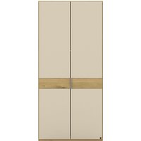 Musterring Drehtürenschrank "Savona, Kleiderschrank, Schrank, Garderobe, teilmassiv Eiche" mit Türdämpfern, mit Spiegel oder Glas, extra Böden, MADE IN GERMANY, Türen in Bianco-Eiche massiv, Spiegel-/Glastüren, verschiedene Größen von Musterring
