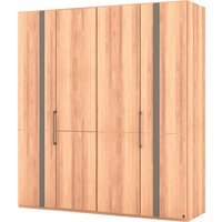 Musterring Drehtürenschrank "Sorrent, Kleiderschrank, teilmassiv Eiche", (mit Türdämpfern, in 5 Breiten & 2 Höhen, extra Böden, MADE IN GERMANY), Türen in Eiche massiv mit Absetzung in Schiefer, verschiedene Maße von Musterring
