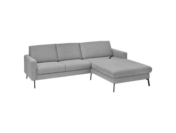 Musterring ECKSOFA, Grau, 3-Sitzer, nicht einzeln stellbar, L-Form, Ottomane rechts, 270x187 cm, Goldenes M, DGM, OEKO-TEX® STANDARD 100, Made in von Musterring