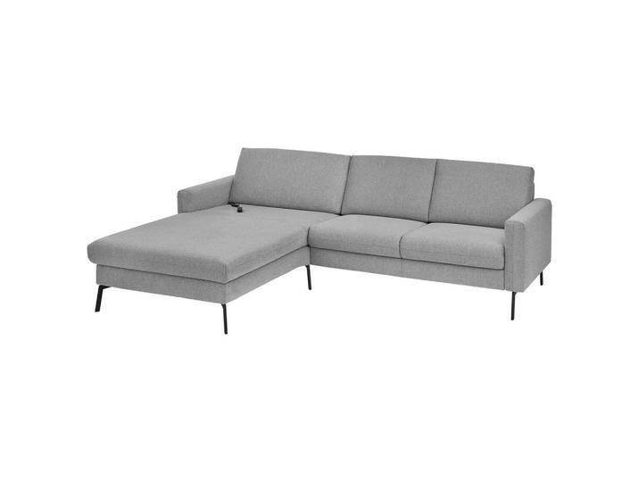 Musterring ECKSOFA, Grau, 3-Sitzer, nicht einzeln stellbar, L-Form, Ottomane links, 270x187 cm, Goldenes M, DGM, OEKO-TEX® STANDARD 100, Made in von Musterring