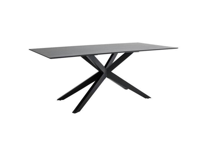 Musterring ESSTISCH, Schwarz, Holz, Eiche, massiv, rechteckig, eckig, X-Form, 100x76x200 cm, in verschiedenen Größen und Holzarten erhältlich, Musterring ESSTISCH, Schwarz, Holz, Eiche, massiv, rechteckig, eckig, X-Form, 100x76x200 cm, in verschiedenen Größen und Holzarten erhältlich, von Musterring