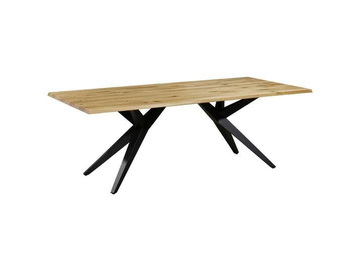 Musterring ESSTISCH TAMINA, Schwarz, Eiche, Holz, Eiche, massiv, rechteckig, X-Form, 100x76x180 cm, in verschiedenen Größen und Holzarten erhältlich, Musterring ESSTISCH TAMINA, Schwarz, Eiche, Holz, Eiche, massiv, rechteckig, X-Form, 100x76x180 cm, in verschiedenen Größen und Holzarten erhältlich, von Musterring