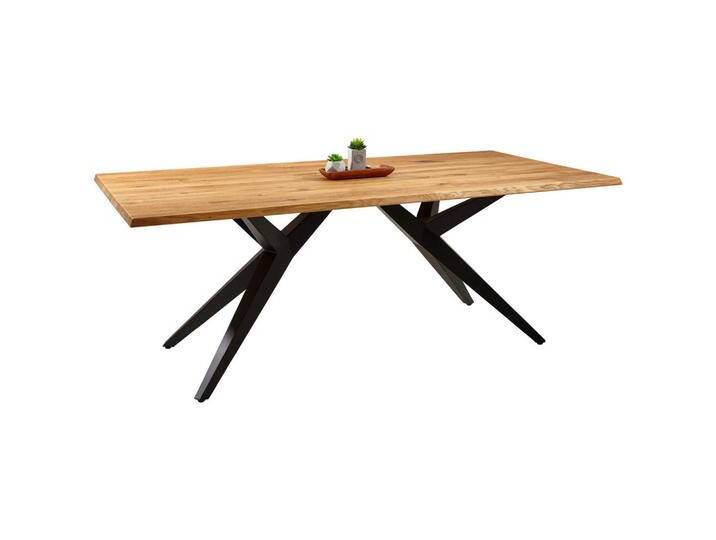 Musterring ESSTISCH TAMINA, Schwarz, Eiche, Holz, Eiche, massiv, rechteckig, X-Form, 100x76x200 cm, in verschiedenen Größen und Holzarten erhältlich, Musterring ESSTISCH TAMINA, Schwarz, Eiche, Holz, Eiche, massiv, rechteckig, X-Form, 100x76x200 cm, in verschiedenen Größen und Holzarten erhältlich, von Musterring