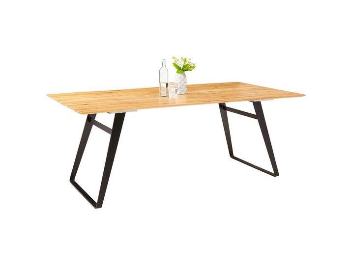 Musterring ESSTISCH TAVIA, Schwarz, Eiche, Holz, Eiche, massiv, rechteckig, Kufe, 100x77x180 cm, in verschiedenen Größen und Holzarten erhältlich, Musterring ESSTISCH TAVIA, Schwarz, Eiche, Holz, Eiche, massiv, rechteckig, Kufe, 100x77x180 cm, in verschiedenen Größen und Holzarten erhältlich, von Musterring