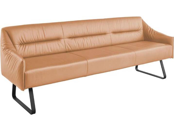 Musterring Essbank JustB! SP500 (1-St), Metallkufe schwarz, verschiedene Farben, Breite 220 oder 250 cm, biskuit von Musterring