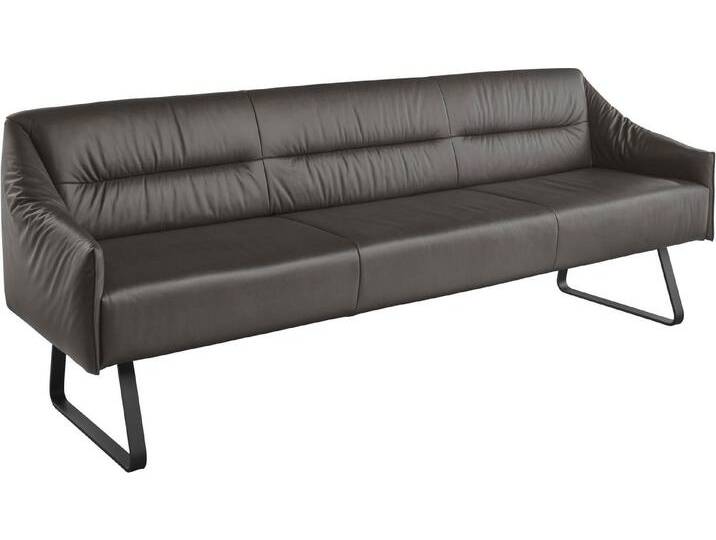 Musterring Essbank JustB! SP500 (1-St), Metallkufe schwarz, verschiedene Farben, Breite 220 oder 250 cm, graphite von Musterring