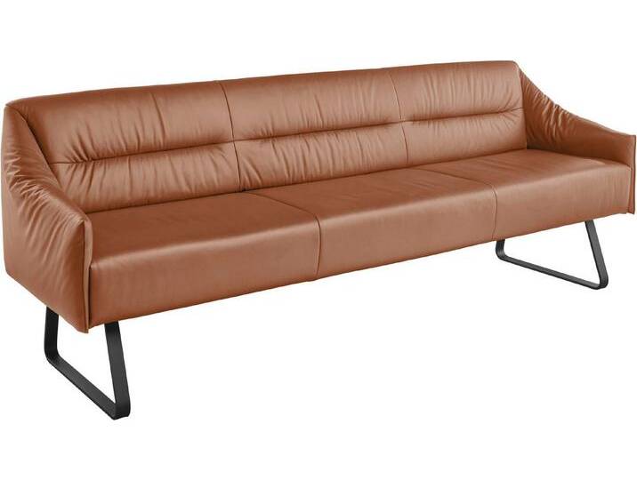 Musterring Essbank JustB! SP500 (1-St), Metallkufe schwarz, verschiedene Farben, Breite 220 oder 250 cm, honey von Musterring