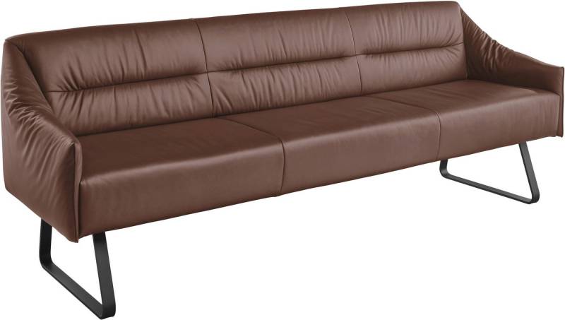 Musterring Essbank JustB! SP500 (1-St), Metallkufe schwarz, verschiedene Farben, Breite 220 oder 250 cm von Musterring