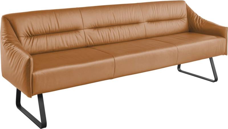 Musterring Essbank JustB! SP500 (1-St), Metallkufe schwarz, verschiedene Farben, Breite 220 oder 250 cm von Musterring