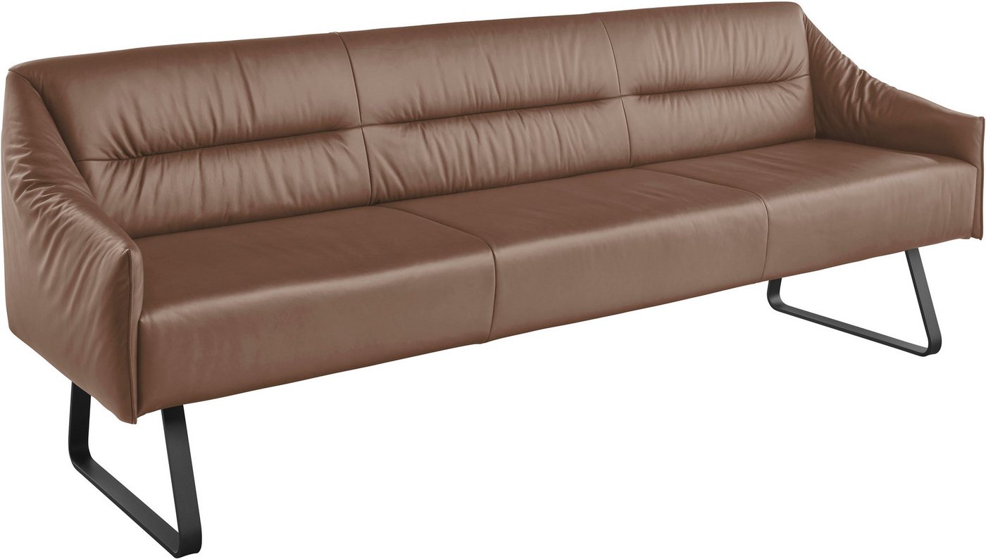 Musterring Essbank JustB! SP500 (1-St), Metallkufe schwarz, verschiedene Farben, Breite 220 oder 250 cm von Musterring