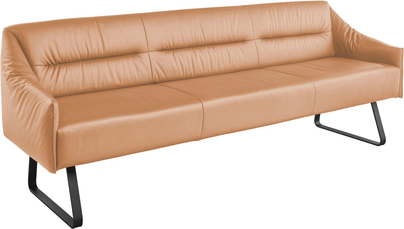 Musterring Essbank JustB! SP500 (1-St), Metallkufe schwarz, verschiedene Farben, Breite 220 oder 250 cm von Musterring