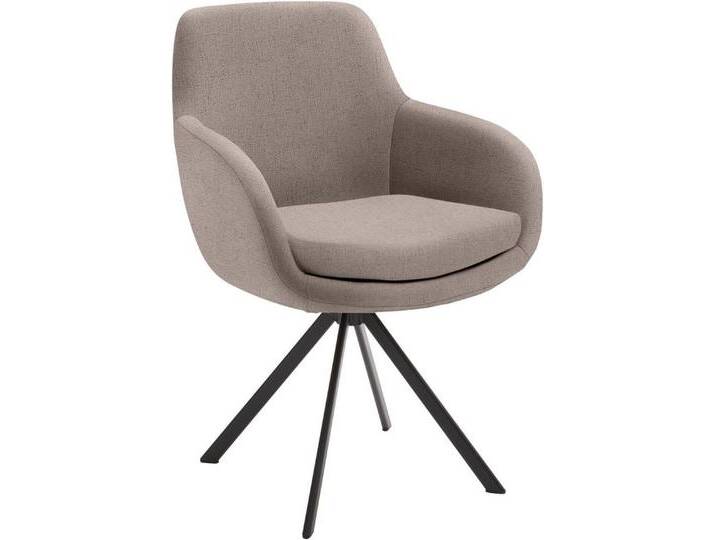 Musterring Esszimmerstuhl Tavia (Set, 2 St), Stativgestell Eisen schwarz, diverse Farben, grau, Stativgestell mit Drehfunktion von Musterring