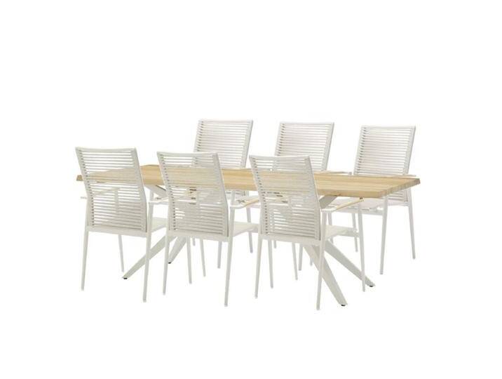 Musterring Gartenmöbel-Set mit Gartentisch Dänemark und Stuhl Kopenhagen, 7-teilig - Rope taupe von Musterring
