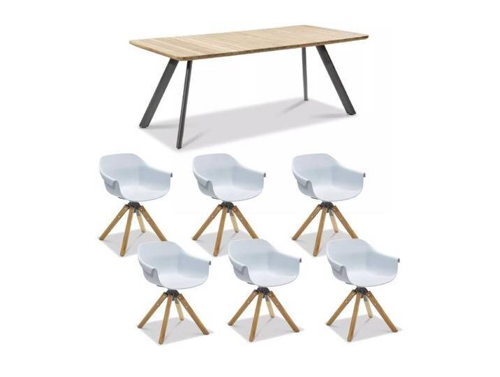 Musterring Gartenmöbel-Set mit Stuhl Stockholm und Gartentisch Schweden, 7-teilig - Kunststoff pastellblau Musterring Gartenmöbel-Set mit Stuhl Stockholm und Gartentisch Schweden, 7-teilig - Kunststoff pastellblau von Musterring