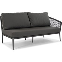 Musterring Ibiza Anreihsofa schwarz/grau Aluminium 164x85x75 cm von Musterring