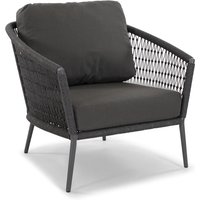 Musterring Ibiza Loungesessel schwarz/grau Aluminium von Musterring