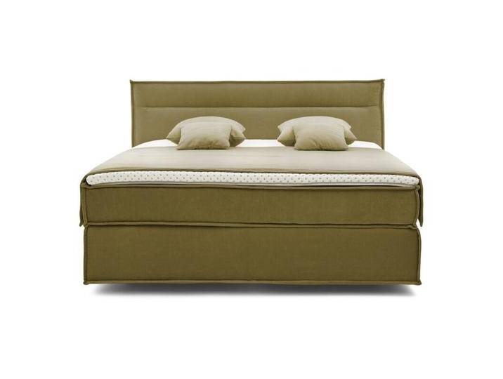 Musterring JustB! Boxspringbett inkl. Topper und Classic TT Partnermatratze - Flair 10030 gelb-grün , Medium Soft von Musterring