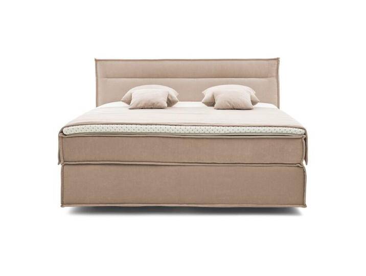 Musterring JustB! Boxspringbett inkl. Topper und Classic TT Partnermatratze - Flair 10071 hellbeige , Medium Soft von Musterring