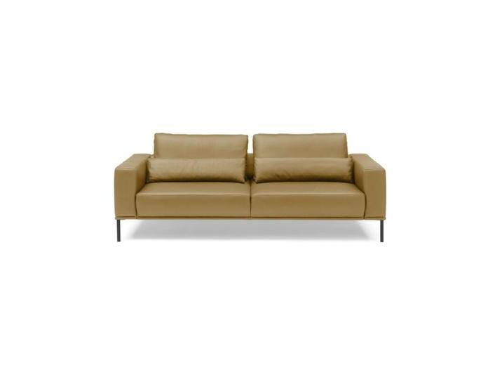 Musterring JustB! Ledersofa optional mit motorischem Sitzvorzug - Leder Mercury curcuma , ohne Funktion , inkl. Nierenkissen , 3,5-Sitzer Sofas von Musterring