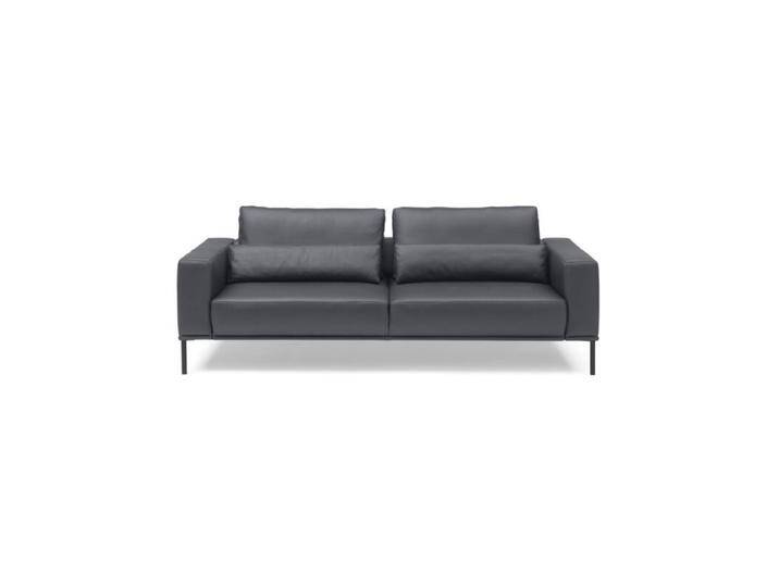Musterring JustB! Ledersofa optional mit motorischem Sitzvorzug - Leder Mercury navy , ohne Funktion , inkl. Nierenkissen , 3-Sitzer Sofas von Musterring