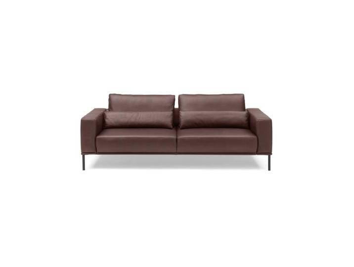 Musterring JustB! Ledersofa optional mit motorischem Sitzvorzug - Leder Mercury red , ohne Funktion , inkl. Nierenkissen , 3-Sitzer Sofas, Modern, Zeitlos, ohne Funktion von Musterring