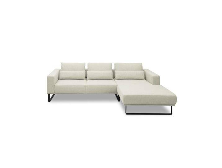 Musterring JustB! PM100 Ecksofa optional mit motorischem Sitzvorzug - Flachgewebe Mono nature , 332 x 185 , automatische Sitztiefenverstellung , ohne Zusatzausstattung , rechts, Modern, Zeitlos, automatische Sitztiefenverstellung von Musterring