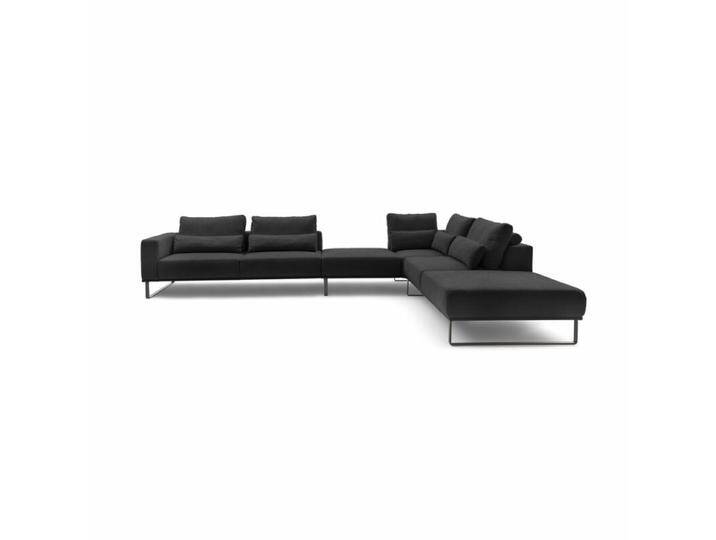 Musterring JustB! PM100 Wohnlandschaft optional mit motorischem Sitzvorzug - Strukturgewebe Yelda black , automatische Sitztiefenverstellung , ohne Zusatzausstattung , rechts, Modern, Zeitlos, automatische Sitztiefenverstellung von Musterring
