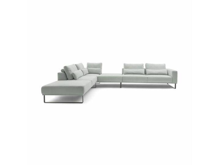 Musterring JustB! PM100 Wohnlandschaft optional mit motorischem Sitzvorzug - Strukturgewebe Yelda light blue , ohne Funktion , inkl. Nierenkissen , links, Modern, Zeitlos, ohne Funktion von Musterring