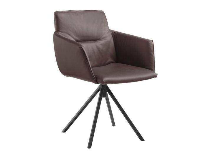 Musterring JustB! SP500 Armlehnstuhl in Leder mit Stativgestell - Leder Z6954 mocca , Drehfunktion & Rückholfunktion von Musterring