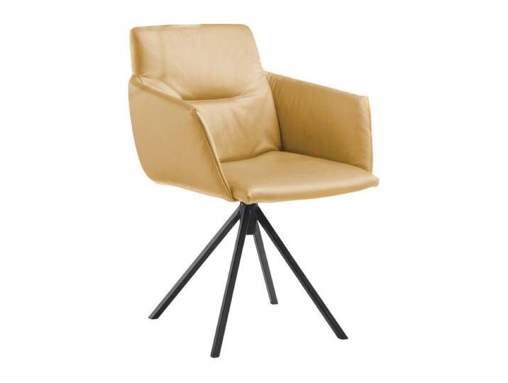 Musterring JustB! SP500 Armlehnstuhl in Leder mit Stativgestell - Leder Z6971 lemon , ohne Funktion von Musterring