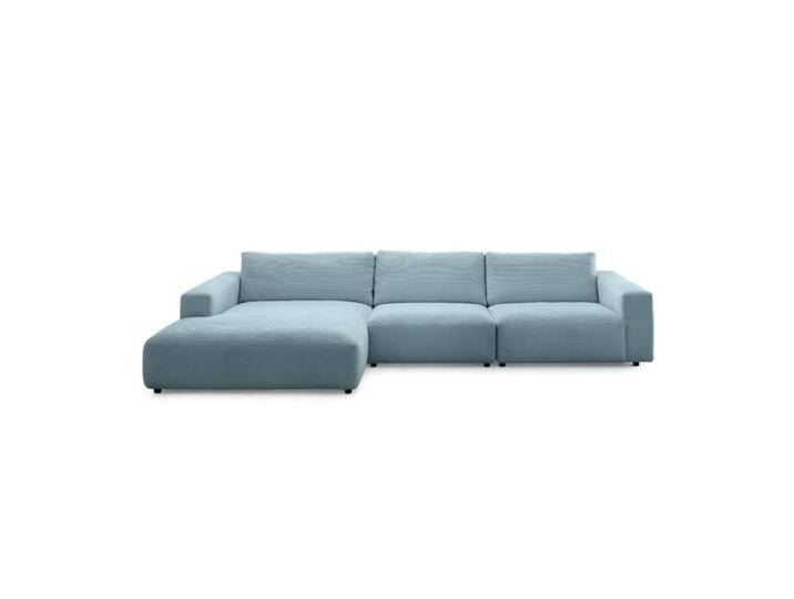 Musterring Lucia 3,5 Sitzer Ecksofa mit Bezug in Cord - Cord petrol , links, Modern, Zeitlos von Musterring