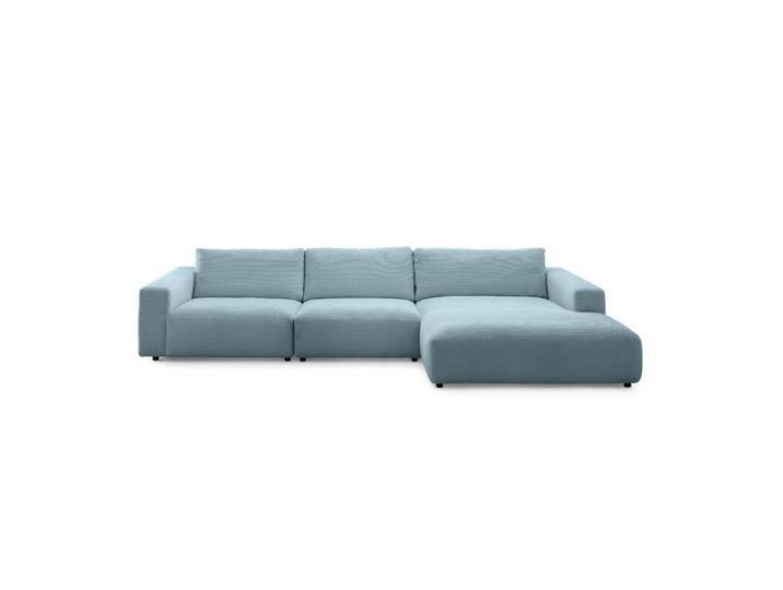 Musterring Lucia 3,5 Sitzer Ecksofa mit Bezug in Cord - Cord petrol , rechts, Modern, Zeitlos von Musterring