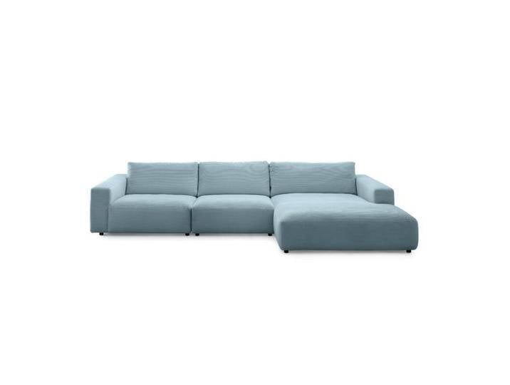 Musterring Lucia 3,5 Sitzer Ecksofa mit Bezug in Cord - Cord petrol , rechts, Modern, Zeitlos von Musterring