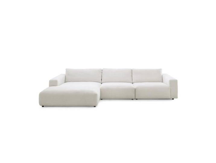 Musterring Lucia 3,5 Sitzer Ecksofa mit Bezug in Cord - Cord snow , links, Modern, Zeitlos von Musterring